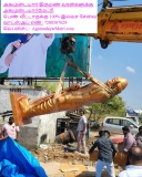 சித்தூர் வந்தடைந்த மருது பாண்டியர் சகோதரர்களின் சிலைகளை பார்வையிட்ட பின்னர், விர…